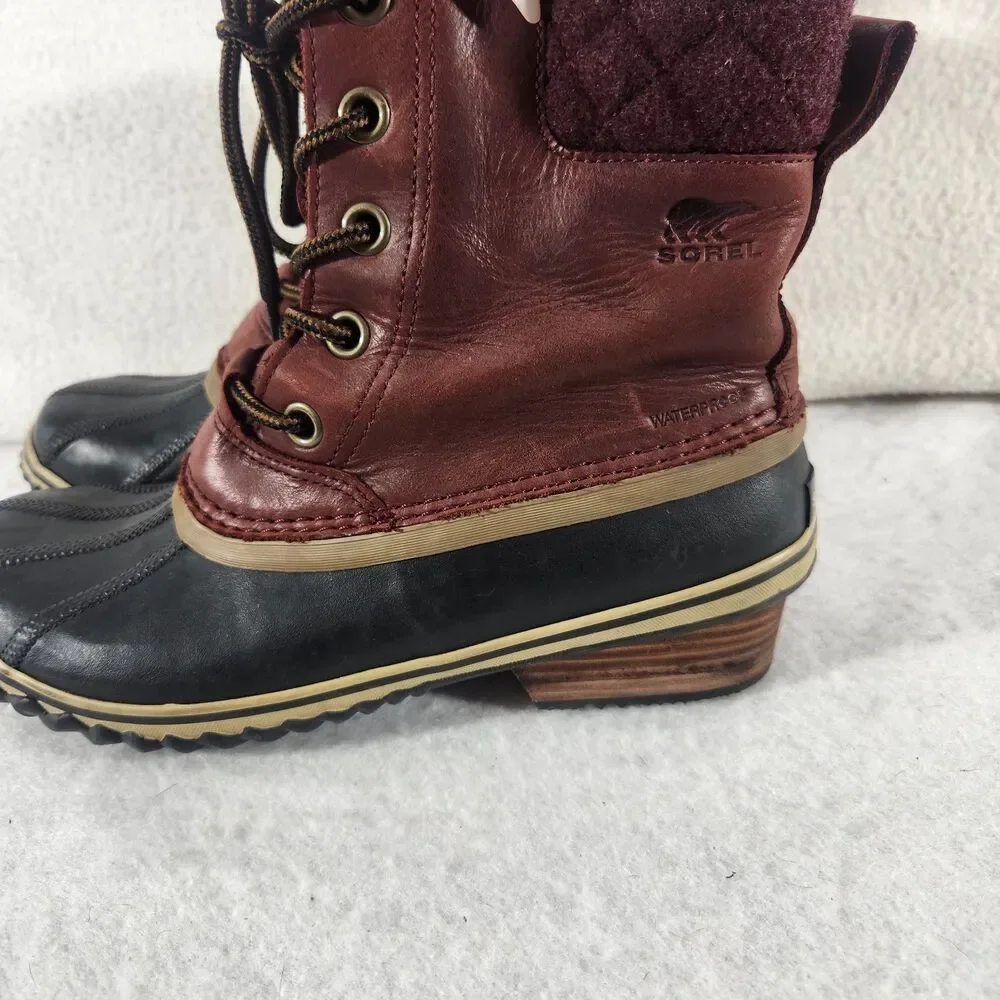 SOREL  Women's Slimpack II Lace SIZE 10  Waterproof Brown